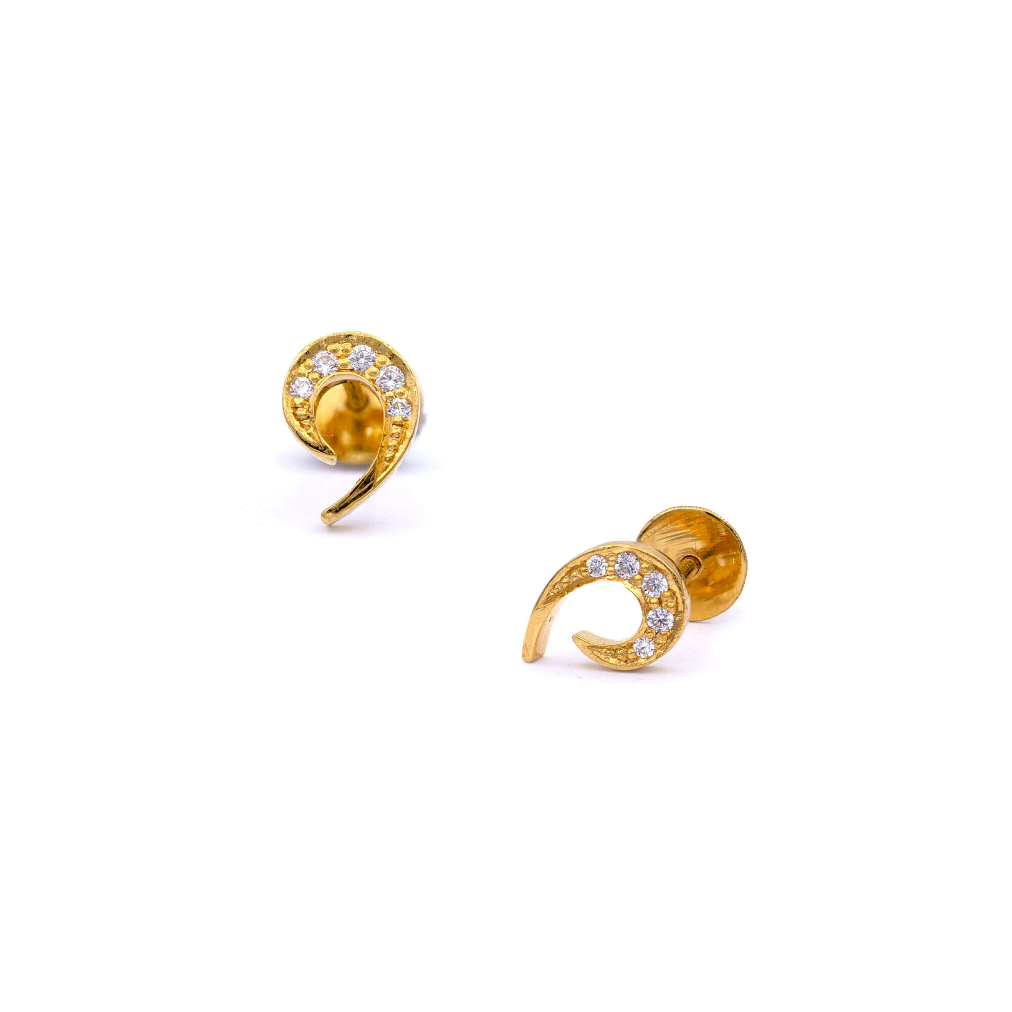 forever fresh 22kt gold earrings