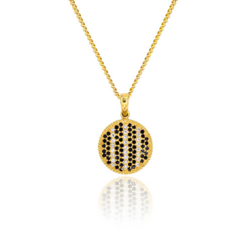 featured-fine lines 22kt gold pendant