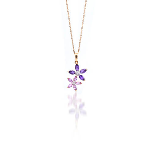 featured-always blooming diamond & gem studded necklace