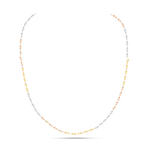 featured-22kt tri color gold chain