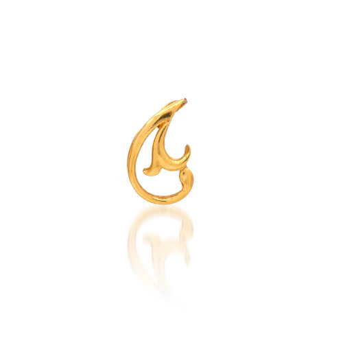 featured-glamorous twist gold pendant